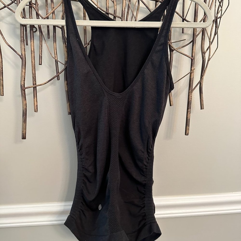 Black Tank Top, Athletic top, Lululemon